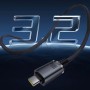 Дата кабель USB-C to USB-C 1.5m 100W USB3.2 20Gb black Baseus (P10318204111-00)