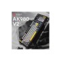 Клавіатура Ajazz AK980 V2 Maillard Switch Wireless/Bluetooth/USB UA Black/Grey/Yellow (AK980-V2-M-BGY)