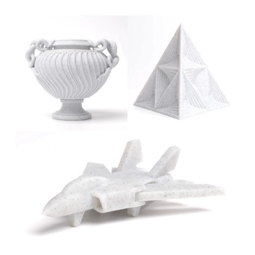 Пластик для 3D-принтера eSUN PLA eMarble 1,75мм, 1кг, marble/nature (eMarble-P175N1)