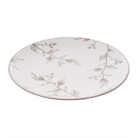 Тарілка Ardesto Asti, 26.9см, кераміка, біло-бежевий (AR1427AB)