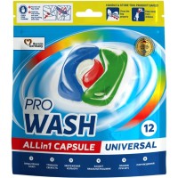 Капсули для прання Pro Wash All in 1 Universal 12 шт. (4823128001980)