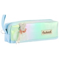 Пенал Cool For School 1 відділення з аплікацією Блакитний (CF6891-blue)