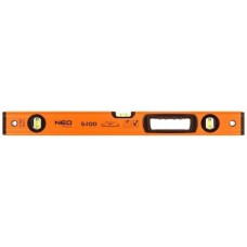 Рівень Neo Tools S 400 алюмінієвий, 60 см, 3 капсули, 1 отвір для рук (71-142)