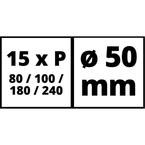 Наждачний папір Einhell до шліфувальної машини TC-PA 50, 50 мм, по дереву, 60 шт (4133130)