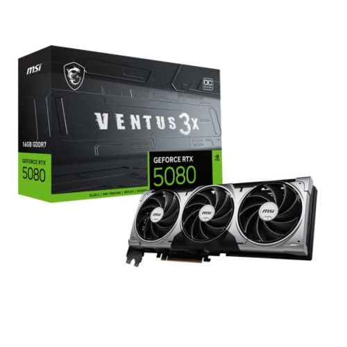 Відеокарта MSI GeForce RTX5080 16GB VENTUS 3X OC (RTX 5080 16G VENTUS 3X OC)