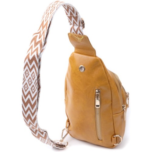 Сумка Vintage З гладкої екошкіри Жовта (22769)