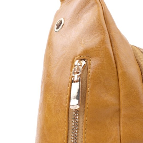 Сумка Vintage З гладкої екошкіри Жовта (22769)