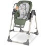 Стілець для годування Lionelo 2 в 1 Laurice Green Olive з функцією гойдалки (LO-LAURICE GREEN OLIVE)
