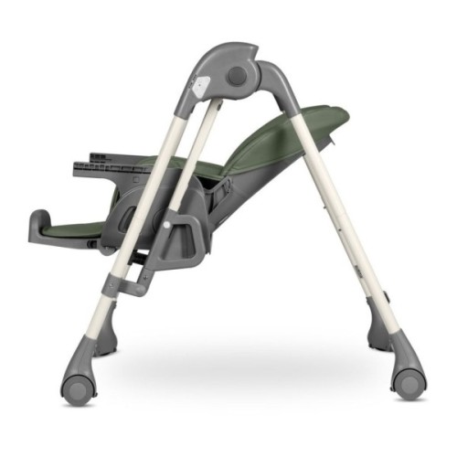 Стілець для годування Lionelo 2 в 1 Laurice Green Olive з функцією гойдалки (LO-LAURICE GREEN OLIVE)