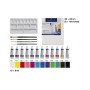 Акрилові фарби Faber-Castell Creative Studio, з 4 пензликами та полотном,12 туб х 9 мл, 12 кольорів (379280) (32662)