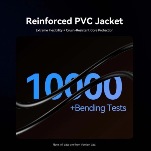 Кабель мультимедійний HDMI M to HDMI M 20.0m 4K60Hz fiber optic black Vention (ALSBQ)