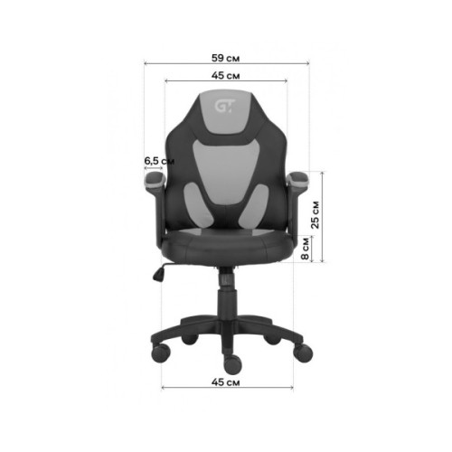 Крісло ігрове GT Racer X-1414 Gray/Gray (X-1414 Fabric Gray/Gray)