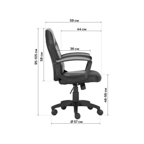 Крісло ігрове GT Racer X-1414 Gray/Gray (X-1414 Fabric Gray/Gray)