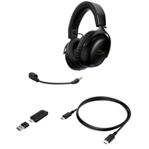 Навушники HyperX Cloud III S Wireless/USB-A/USB-C Black (A59YZAA)