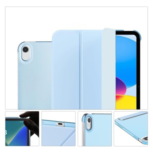 Чохол до планшета BeCover Tri Fold Hard Apple iPad 10.9" 2022/24/11" 2025/2024 Light Blue (712984)