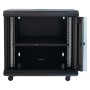 Шафа настінна GEAR 12U 19" 600x450x650 мм, + полка 19", black (GWMSN-12U-600-450)