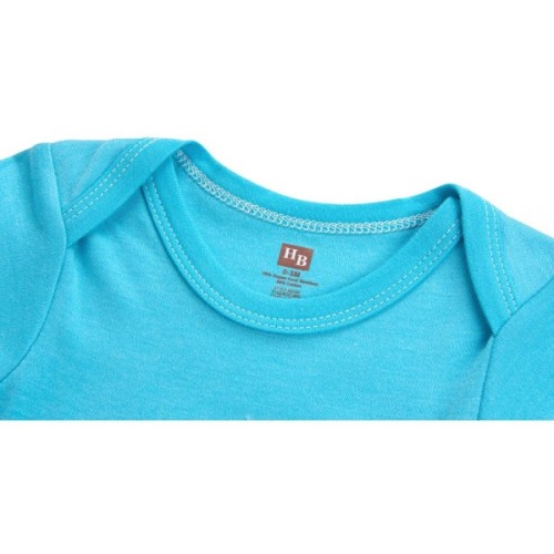 Боді дитяче Luvable Friends синій з бамбука з пташкою (68336.B.6-9)