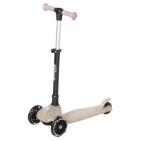 Самокат QPlay Sparkling триколісний дитячий з LED підсвіткою колес Nude Pink (ST006SparklingPink)