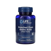 Вітамінно-мінеральний комплекс Life Extension Амінокислоти з розгалуженим ланцюгом, Branched Chain Amino Acids, 90 (LEX-12539)