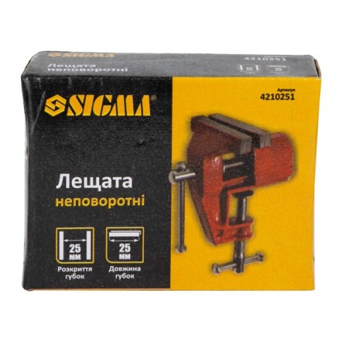 Лещата Sigma неповоротні 25мм для дрібних робіт (4210251)