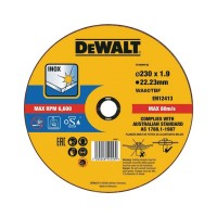 Круг відрізний DeWALT INOX, нержавіюча сталь/листовий метал, 230х1.9х22.23 мм (DT43909)