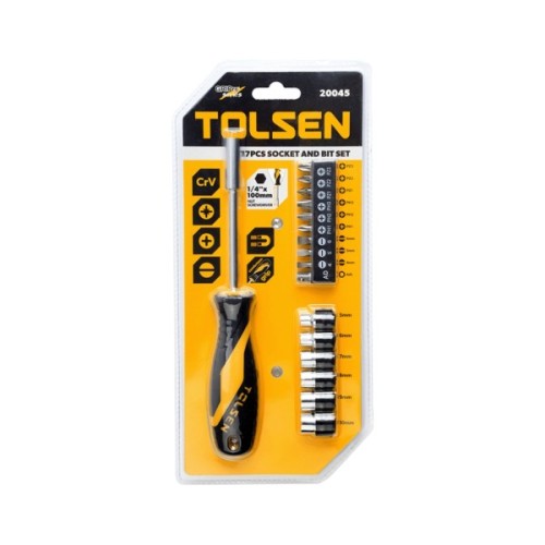 Викрутка Tolsen 17 насадок (20045)