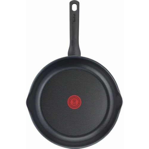 Сковорода Tefal Day by Day 24 см, з кришкою, алюміній, бакеліт, скло, чорний (B5580423UA)