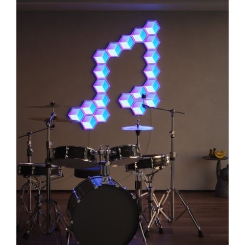 Світильник Govee H606A Glide Hexagon Light, 7шт, RGBIC WI-FI/Bluetooth, Meteor grey (H606AC81)