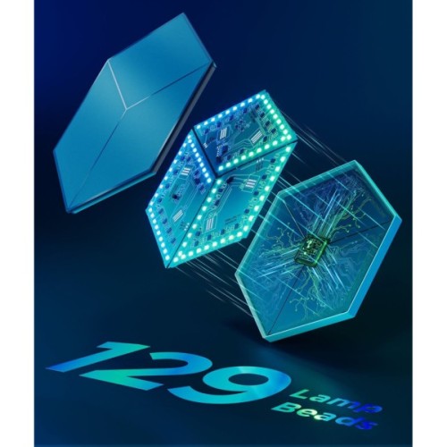 Світильник Govee H606A Glide Hexagon Light, 7шт, RGBIC WI-FI/Bluetooth, Meteor grey (H606AC81)