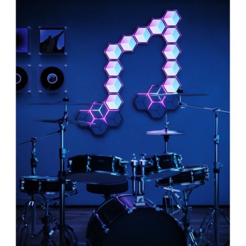 Світильник Govee H606A Glide Hexagon Light, 7шт, RGBIC WI-FI/Bluetooth, Meteor grey (H606AC81)