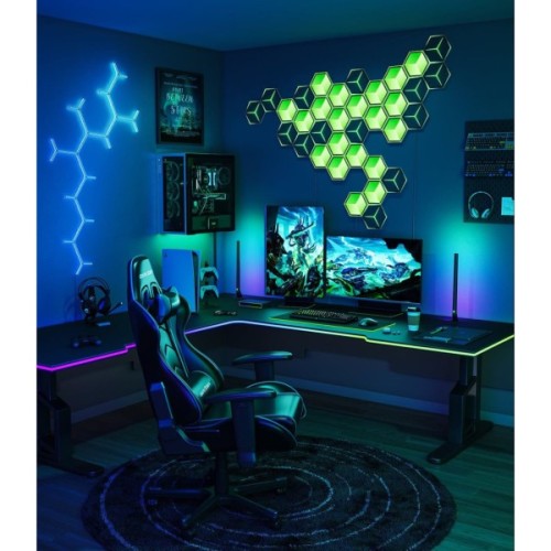 Світильник Govee H606A Glide Hexagon Light, 7шт, RGBIC WI-FI/Bluetooth, Meteor grey (H606AC81)