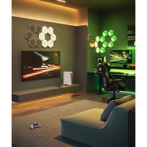 Світильник Govee H606A Glide Hexagon Light, 7шт, RGBIC WI-FI/Bluetooth, Meteor grey (H606AC81)