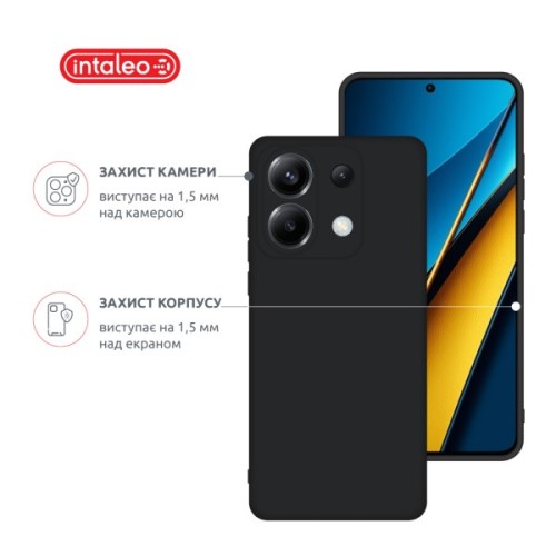 Чохол до мобільного телефона Intaleo Silicone Poco X6 Black (1283126600463)