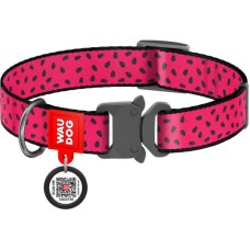 Нашийник для тварин WAUDOG Nylon "Кавун" металічна пряжка-фастекс М (5146)