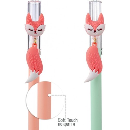 Ручка кулькова Yes Smart fox 0,7 мм синя (412009)