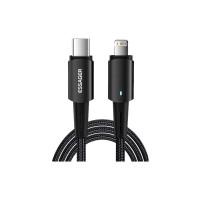 Дата кабель USB-C to Lightning 2.0m 20W black Essager (EXCTL-CGA01)