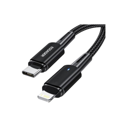 Дата кабель USB-C to Lightning 2.0m 20W black Essager (EXCTL-CGA01)