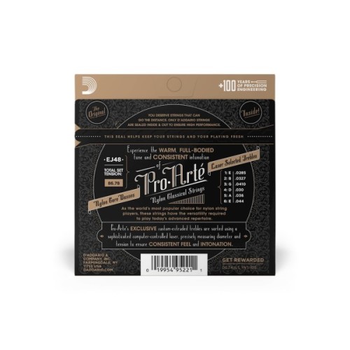 Струни для гітари D'Addario Pro-Arte 80/20 Bronze Wound Hard Tension (EJ48)