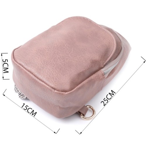 Сумка Vintage Компактна жіноча через плече з екошкіри Коричнева (22778)