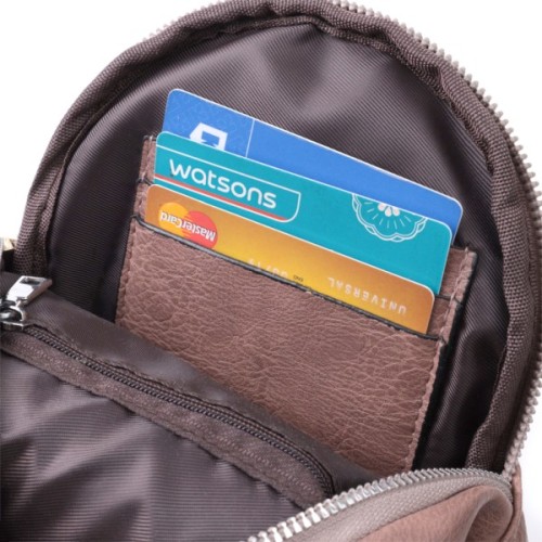 Сумка Vintage Компактна жіноча через плече з екошкіри Коричнева (22778)