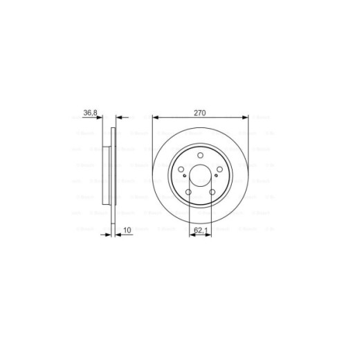 Гальмівний диск Bosch 0 986 479 S64