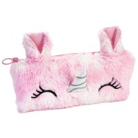 Пенал Cool For School плюшевий 1 відділення рожевий (CF87068)