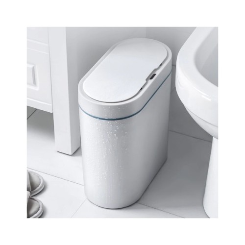 Контейнер для сміття JAH Сенсорний Овальний Сірий 8 л (6605)