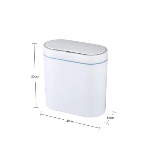 Контейнер для сміття JAH Сенсорний Овальний Сірий 8 л (6605)