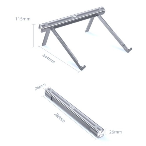 Підставка до ноутбука Essager Zenchey Laptop Stand Holder Grey (ZEZJZD-ZC0G)