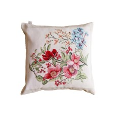 Подушка Прованс гобеленова декоративна Квіти в рамці 45х45 см (034203)