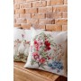 Подушка Прованс гобеленова декоративна Квіти в рамці 45х45 см (034203)