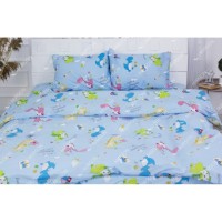 Постільна білизна MirSon Бязь 17-0522 Sharks are fun Сімейний 160x220 (2200003659085)