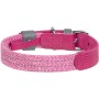 Нашийник для тварин WAUDOG Classic зі шкіри та відновленої бавовни S 15 мм х 27-36 см рожевий (58907)