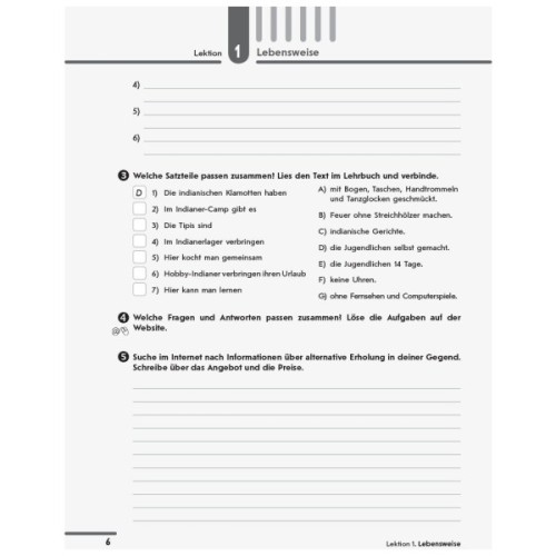 Робочий зошит Німецька мова. 10 клас. 6-й рік навчання. До підручника для 10 класу ЗЗСО "Hallo, Freunde" Ранок (9786170946799)